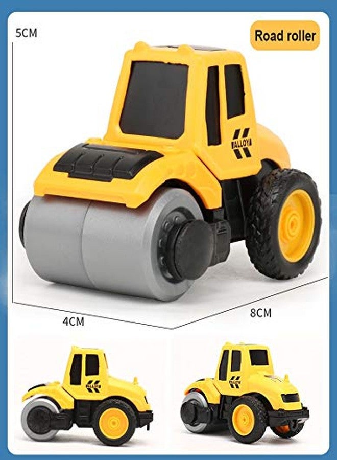 Globular 6 in 1 Engineering Construction Team Set Included Dumper, Excavator, Bullldozer, Crane, Loader Excavator, Cement Mixture Friction Truck Toys Set for 2+ Year Children - Image 4